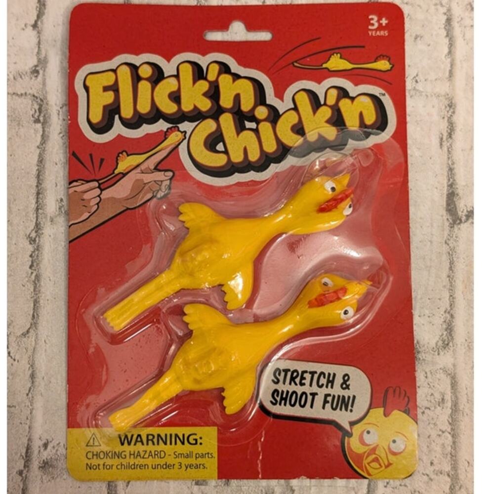 New Flick'n Chick'n Toys- Rubber Chickens